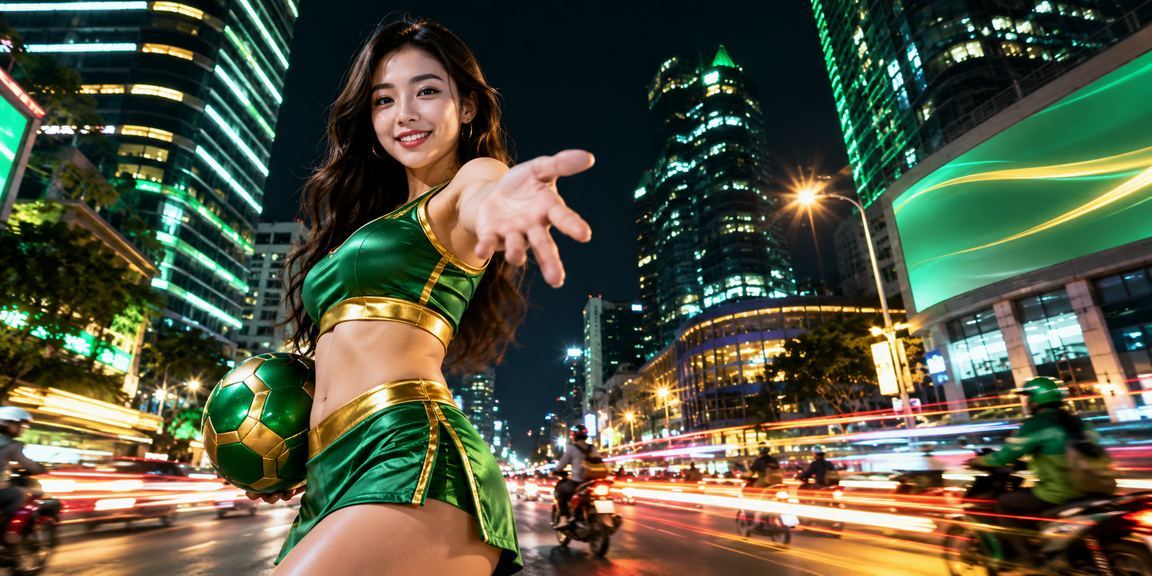 Không khí giải trí casino neon về đêm tại Hà Nội