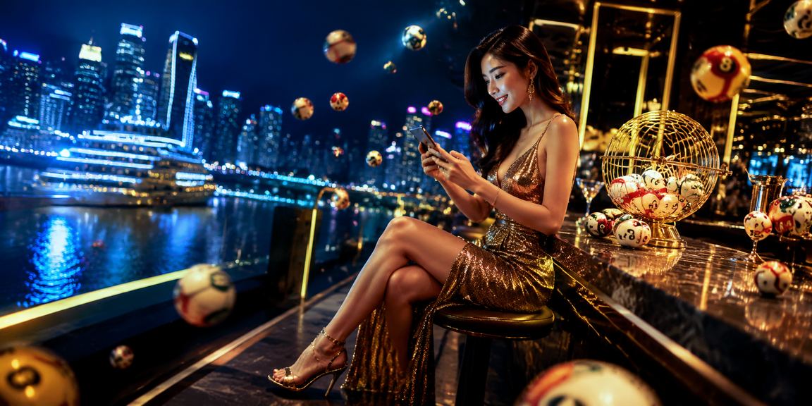 Biển hiệu neon xổ số sáng rực về đêm tại TP. Hồ Chí Minh