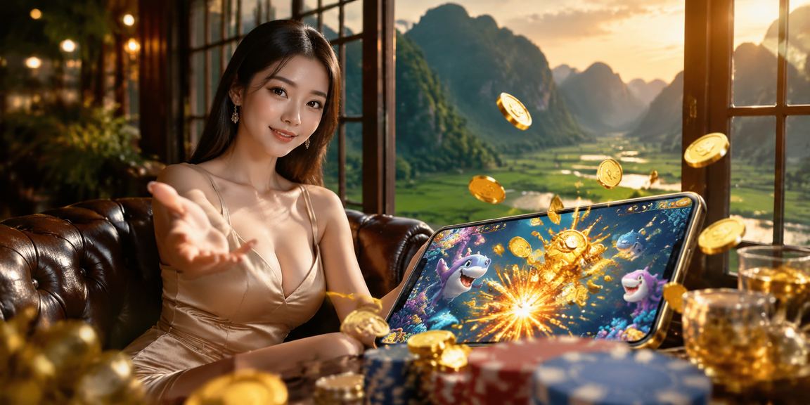 Người chơi Bắn Cá bên tách cà phê nhìn ra phong cảnh Ninh Bình
